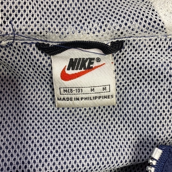 Vintage Nike Navy Blue Windbreaker Pullover Jacket Size Medium 90s - Picture 7 of 15